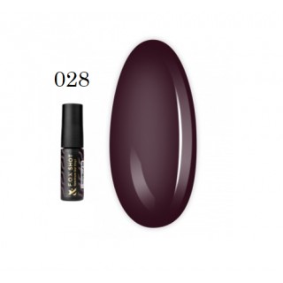 Гель-лак F.O.X. Shot Spectrum Gel Vinyl 028 французька бордо 5 мл