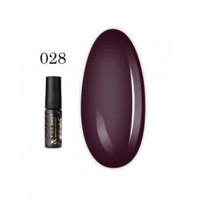 Гель-лак F.O.X. Shot Spectrum Gel Vinyl 028 французька бордо 5 мл
