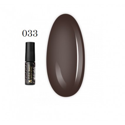 Гель-лак F.O.X. Shot Spectrum Gel Vinyl 033 коричневий 5 мл