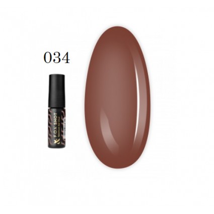 Гель-лак F.O.X. Shot Spectrum Gel Vinyl 034 шоколадний терракот 5 мл