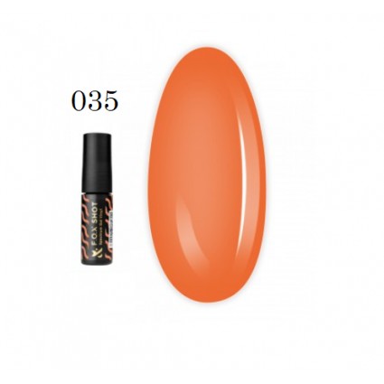 Гель-лак F.O.X. Shot Spectrum Gel Vinyl 035 жовтогарячий 5 мл