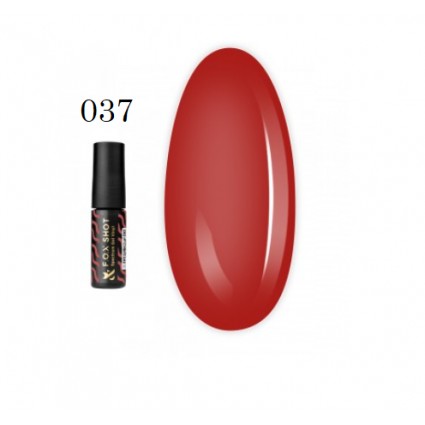 Гель-лак F.O.X. Shot Spectrum Gel Vinyl 037 яскраво-червоний 5 мл