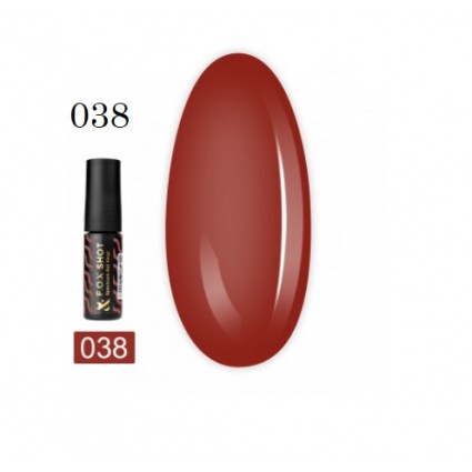 Гель-лак F.O.X. Shot Spectrum Gel Vinyl 038 червоно-малиновий 5 мл