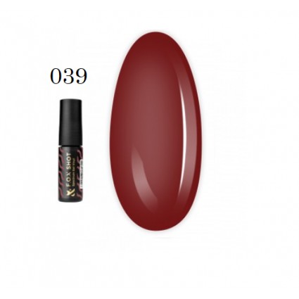 Гель-лак F.O.X. Shot Spectrum Gel Vinyl 039 червоний 5 мл