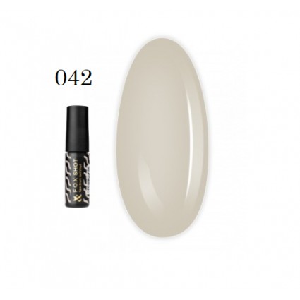 Гель-лак F.O.X. Shot Spectrum Gel Vinyl 042 світлий сірий 5 мл