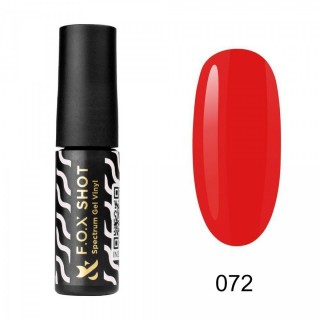 Гель-лак F.O.X. Shot Spectrum Gel Vinyl 072 яскравий жовтогарячий 5 мл